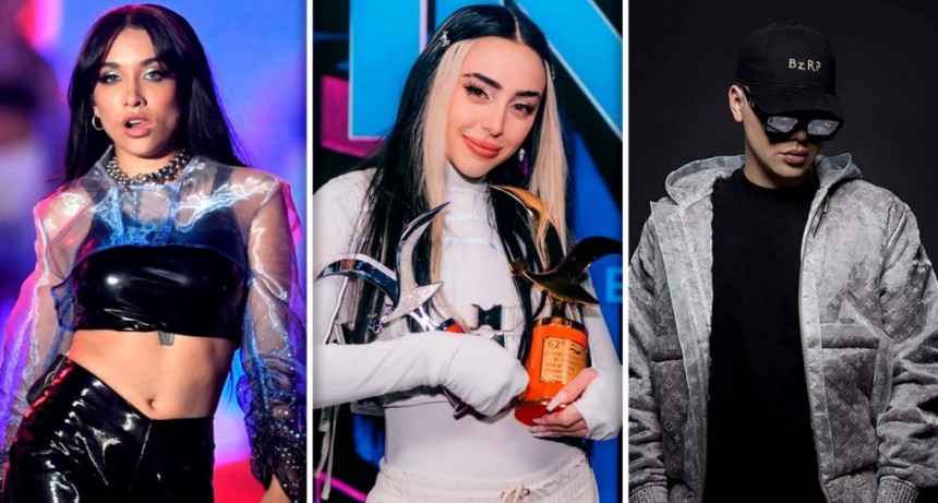 Bizarrap, Nicki Nicole y María Becerra, nominados a los premios Lo Nuestro 2024