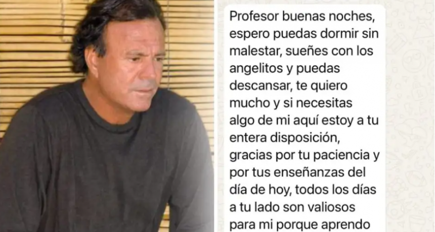 Julio Iglesias publicó mensajes que le habrían enviado sus exempleadas para desmentir las denuncias