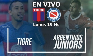 Tigre vs Argentinos Jrs Superliga Argentina 2017/2018 lunes 19 Hs en VIVO por Argen TV y La Folk Argentina 