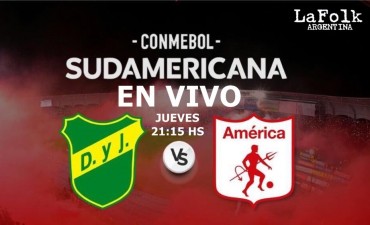Copa Sudamericana: Defensa y Justicia vs América de Cali, jueves 21:15 en VIVO por Argen TV y La Folk Argentina 