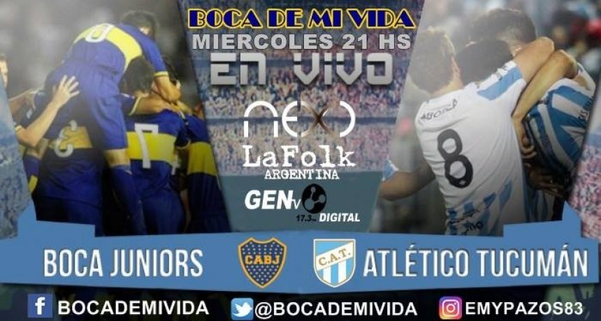 Boca Juniors vs Atlético Tucumán EN VIVO: chocan en duelo pendiente de la Superliga por NEXO, FOLK y GEN TV
