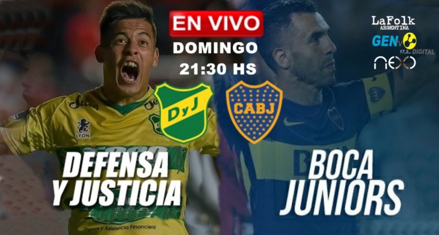 EN VIVO: Defensa y Justicia vs Boca Juniors - Superliga Argentina por NEXO, FOLK y GEN TV