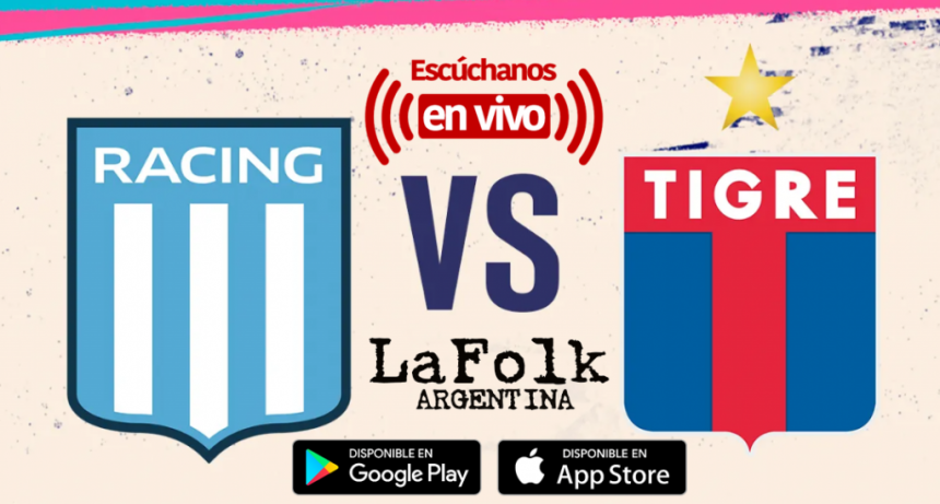 Racing vs. Tigre, por la Liga Profesional 2023| EN VIVO por La Folk Argentina