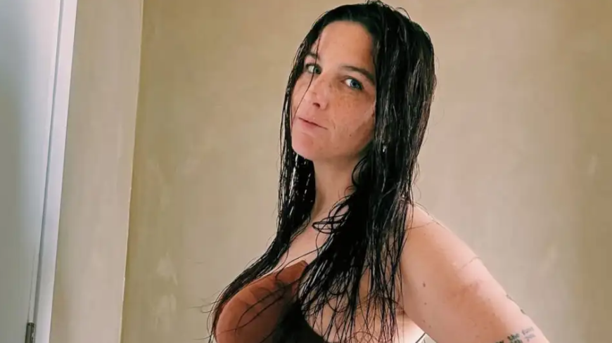 Juana Repetto muestra los movimientos del bebé en su panza a días de dar a luz