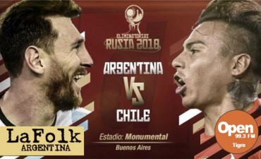 Argentina recibe a Chile con obligación de ganar y sed de venganza desde las 20, en VIVO por Open 99.3 y La Folk Argentina 