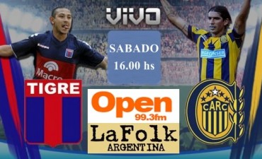 Rosario Central recibe a Tigre buscando volver a ganar de local dede la 16,en VIVO por Open 99.3 y La Folk Argentina
