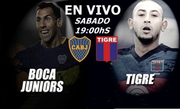 Este sábado desde las 19 Hs en VIVO desde la Bonbonera Boca vs Tigre por Argen TV y La Folk Argentina