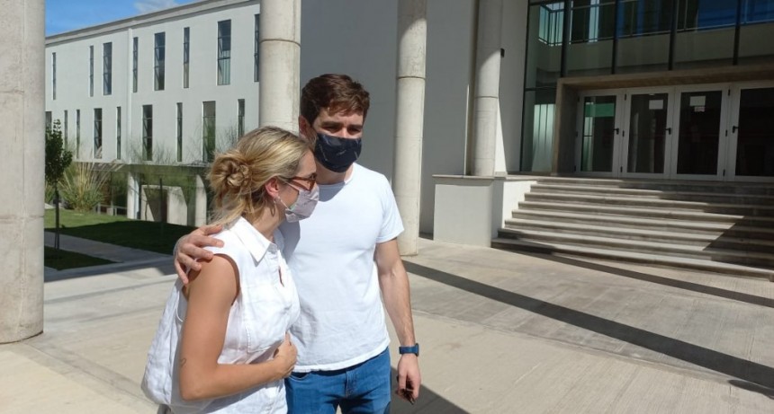 Los hijos de Macarrón encabezaron una manifestación en apoyo a la “inocencia” de su padre