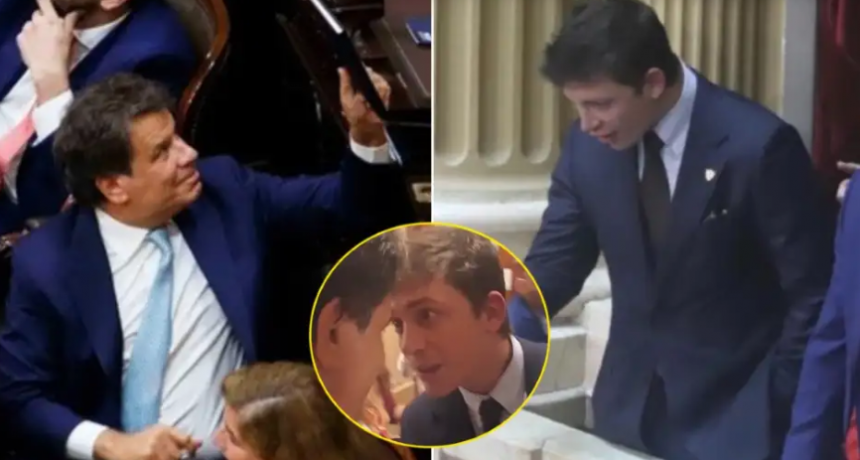 El escandaloso cruce de Santiago Caputo y Facundo Manes tras discurso de Javier Milei en el Congreso: qué pasó