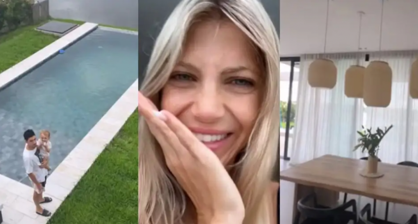 Cande Ruggeri mostró cómo es la imponente casa a la que se mudó: vista al lago, piscina y decoración moderna