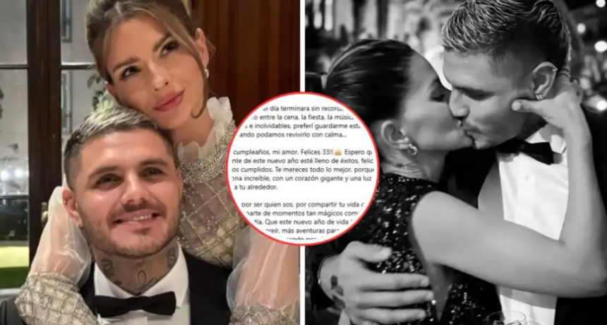 El romántico mensaje de Mauro Icardi para la China Suarez por su cumpleaños: 