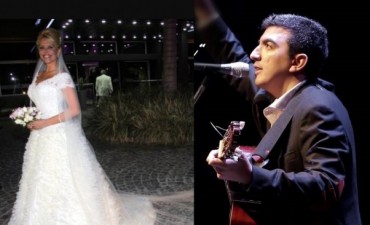 El guitarrista y compositor santiagueño Iván Camaño se casa con Nasarena Velez 