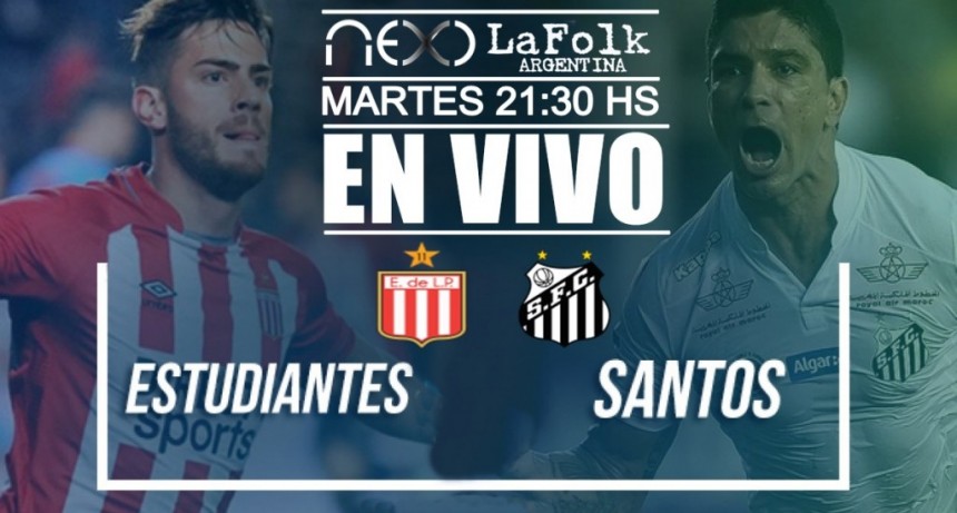 Santos vs Estudiantes La Plata, Copa Libertadores desde Brasil en VIVO por Argen TV y La Folk Argentina
