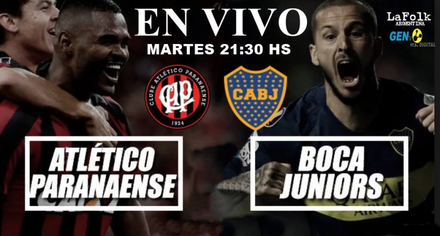 Boca Juniors vs Atlético Paranaense se enfrentan por el Grupo G de la Copa Libertadores en VIVO por La Folk Argentina