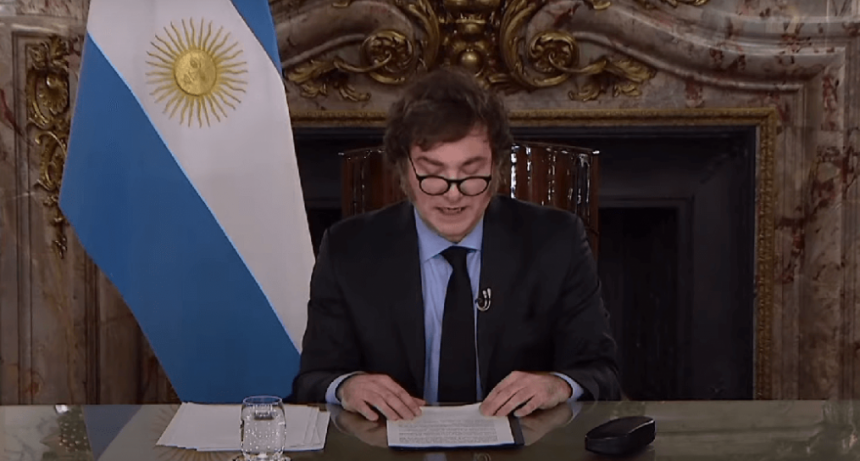 La cadena nacional de Javier Milei: dijo que su plan “está funcionando” e hizo una mención al campo