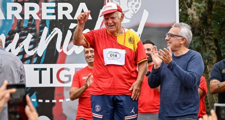 En una celebración familiar, Benavídez conmemoró su 95° aniversario con una nueva edición de la Carrera Comunidad Tigre
