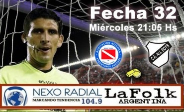 Argentinos Juniors vs All Boys 21:05 EN VIVO Primera B Nacional por NEXO 104.9 Fm