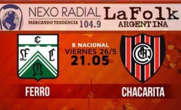 Ferro y Chacarita persiguen el mismo objetivo en VIVO desde las 21 por NEXO 104.9 Fm y La Folk Argentina