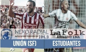 Estudiantes vs Unión Santa Fe en VIVO por la liga argentina por NEXO 104.9 Fm y La Folk Argentina