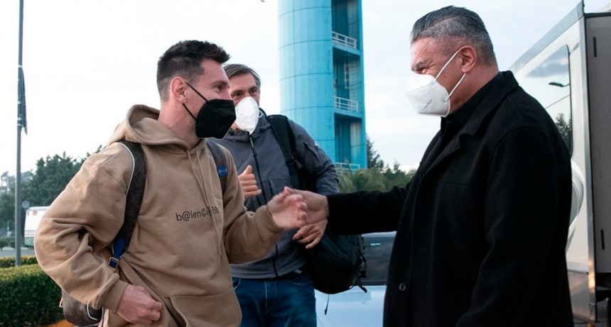 Messi participó en Ezeiza del primer entrenamiento de la selección argentina