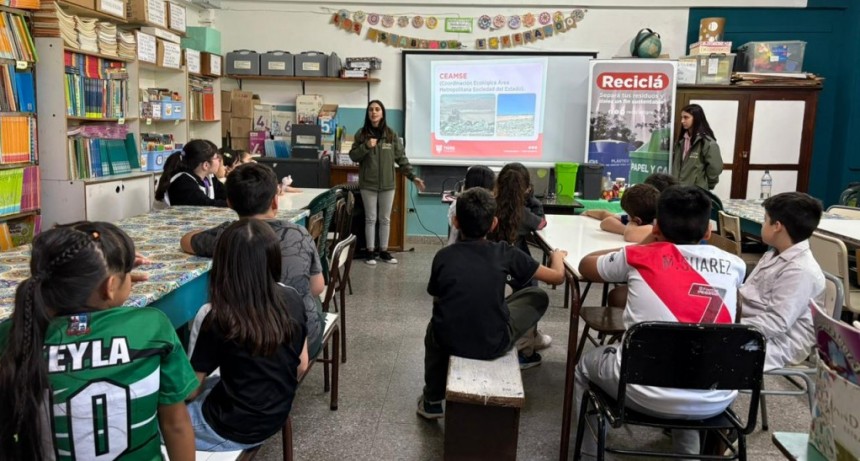 El programa Reciclá del Municipio de Tigre brinda capacitaciones sobre el cuidado del ambiente en diferentes instituciones educativas del distrito