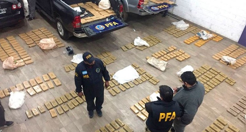 Cayó una banda narco que operaba en el conurbano bonaerense y en la Patagonia