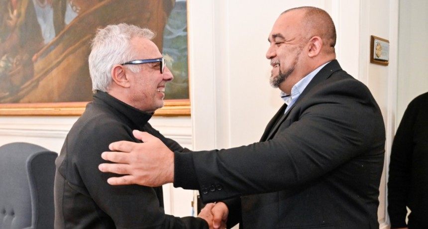 Julio Zamora recibió al intendente de Villa Mercedes, Maximiliano Frontera, con motivo fortalecer las políticas públicas en materia de seguridad