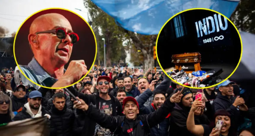 Velatorio del Indio Solari en Avellaneda: una multitud en Villa Dom&iacute;nico