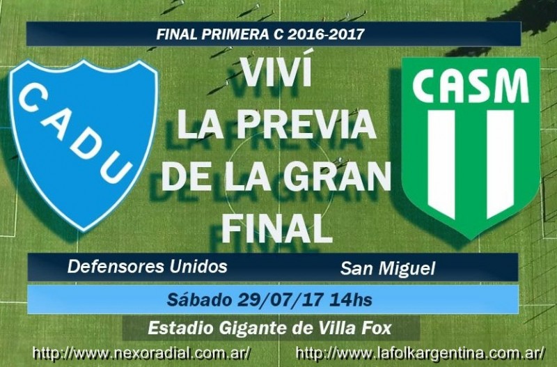CADU hoy va por la gloria y el ascenso a la “B” Metropolitana en AFA en VIVO por NEXO 104.9 Fm y La Folk Argentina