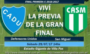 CADU hoy va por la gloria y el ascenso a la “B” Metropolitana en AFA en VIVO por NEXO 104.9 Fm y La Folk Argentina
