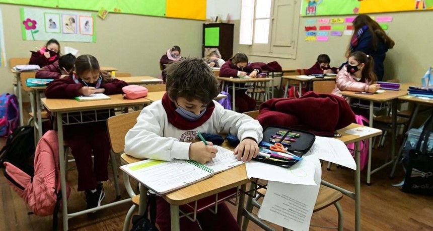 A partir del lunes, toda la provincia de Buenos Aires vuelve a clases presenciales