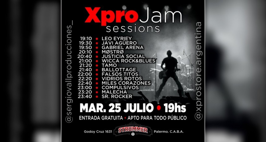 Nuevas bandas de rock en un festival gratuito en Palermo