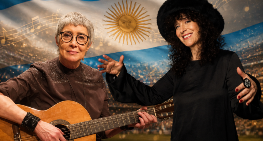 Teresa Parodi y Julia Zenko emocionaron con un homenaje musical a la Selecci&oacute;n Argentina