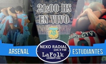 Estudiantes vs Arsenal en VIVO por NEXO 104.9 Fm y La Folk Argentina, partido de la primera jornada de la Superliga argentina