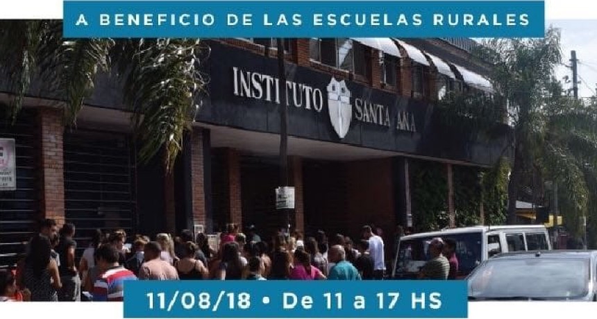 Feria a beneficio de las escuelas rurales en el Instituto Santa Ana 