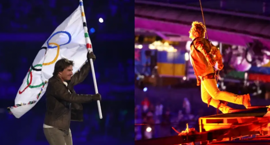 Tom Cruise hizo una impactante aparición en la ceremonia de clausura de los Juegos Olímpicos de París y causó furor