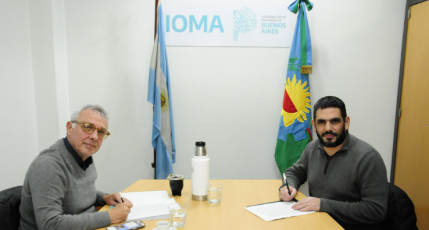 Julio Zamora firmó un acuerdo para que IOMA brinde más prestaciones médicas en los hospitales municipales de Tigre