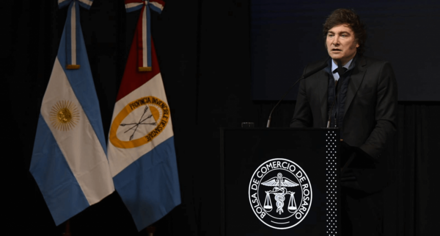 En Rosario, Milei volvió a escuchar el reclamo por las retenciones: no hubo anuncios para el agro