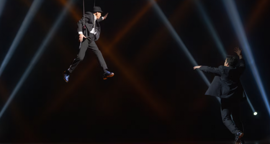 El debut de Alberto Cormillot en el circo: su tango colgado en el aire a los 87 años