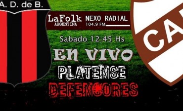 Platense y Defensores, el gran duelo que abre la Primera B en VIVO por NEXO 104.9 Fm y La Folk Argentina