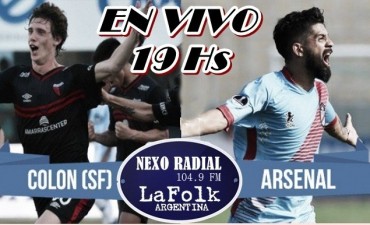 Arsenal vs Colón Superliga 2017-2018 Fecha 2 en VIVO por NEXO 104.9 Fm y La Folk Argentina