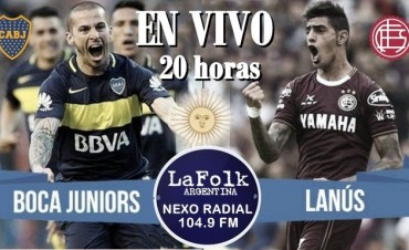 Boca enfrentará este domingo al siempre complicado Lanús en VIVO por NEXO 104.9 Fm y La Folk Argentina