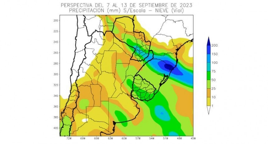 Los vientos polares bajan las temperaturas y El Niño activa lluvias de “variada intensidad”