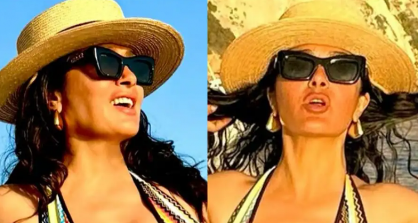 A los 58 años y a bordo de un yate, Salma Hayek encendió la red con fotos en bikini