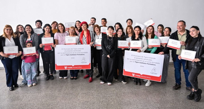 A través del Tigre Instituto Formativo, el Municipio continúa capacitando a vecinos y vecinas en diferentes rubros laborales
