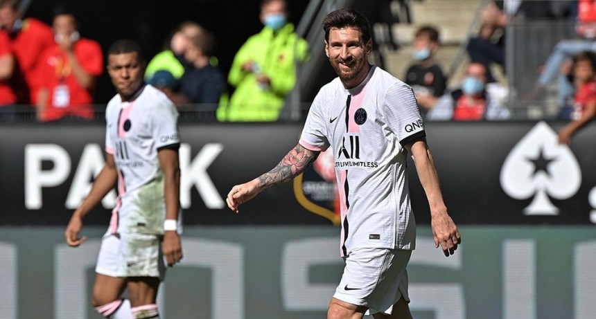 El PSG, con Messi en el tridente estelar, perdió el invicto ante el Rennes