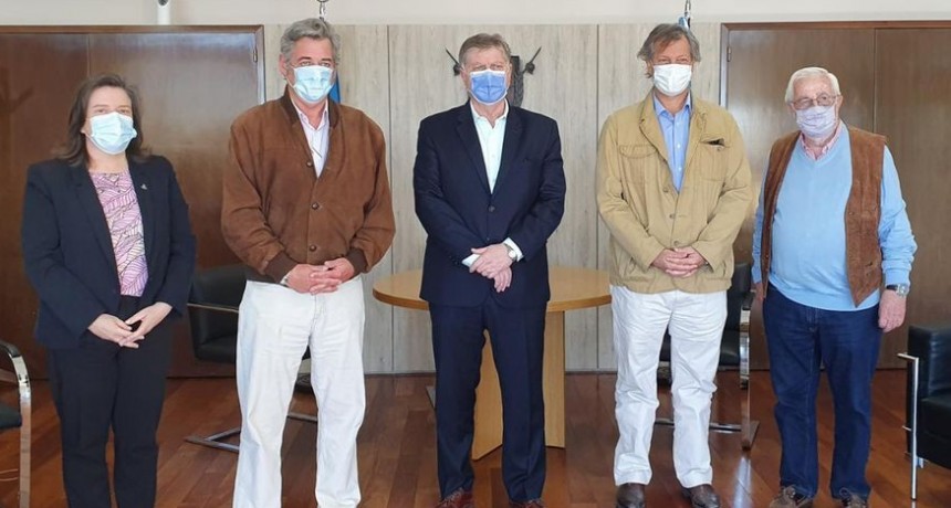 El gobernador Ziliotto recibió al presidente de la Sociedad Rural Argentina