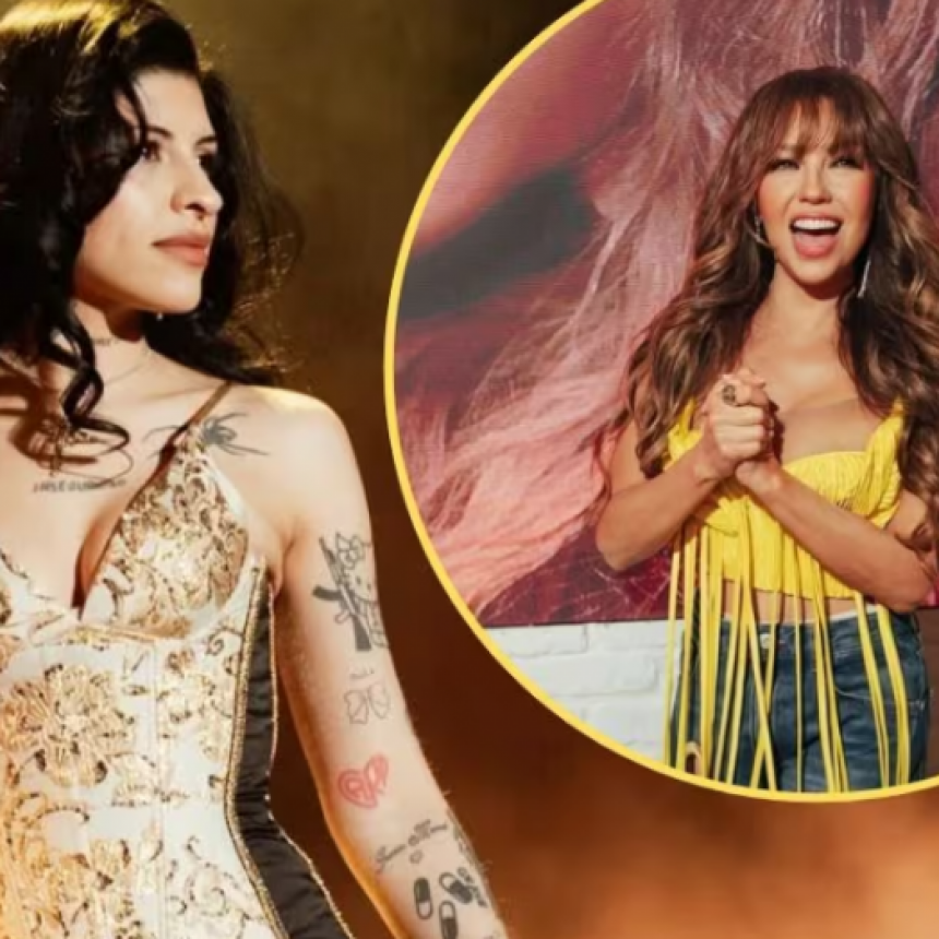 Thalía felicitó a Cazzu por su interpretación de 