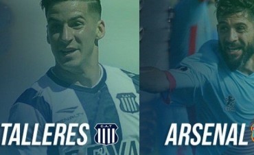 Arsenal recibe a Talleres a las 17 Hs por la fecha 10 de la Superliga en VIVO por NEXO 104.9 Mhz 