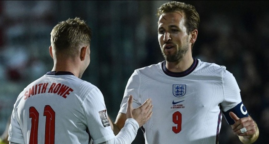 Inglaterra pulverizó a San Marino: le ganó 10-0 y clasificó a Qatar 2022